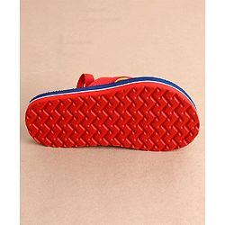 Cute Walk by Babyhug Slip On  Flip Flops with Colour Slash Print-  Red