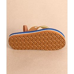 Cute Walk by Babyhug Slip On Flip Flops with Animal Print- Brown