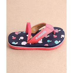 Cute Walk by Babyhug Slip On Flip Flops with Mushroom Print-  Blue