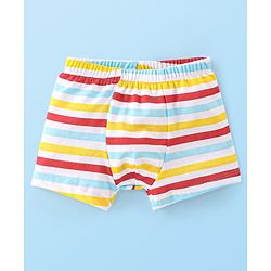 Babyhug 100% Cotton Knit Trunks Teddy Print Pack of 3 - Multicolour