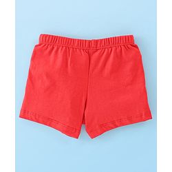 Babyhug 100% Cotton Knit Trunks Teddy Print Pack of 3 - Multicolour