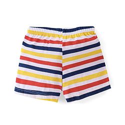 Babyhug 100% Cotton Knit Dino & Stripe Print Trunks Pack of 3- Multicolour