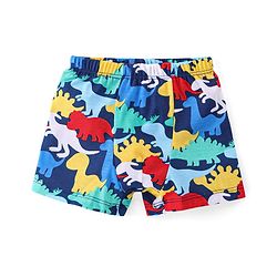 Babyhug 100% Cotton Knit Dino & Stripe Print Trunks Pack of 3- Multicolour