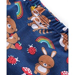 Babyhug 100% Cotton Knit Teddy & Stripe Print Trunks Pack of 3- Multicolour
