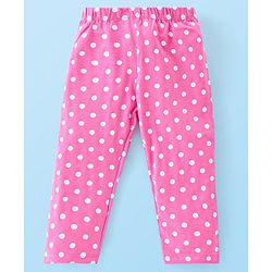 Babyhug Cotton Lycra Knit Full Length Leggings With Strech Floral Print Pack of 3 - Multicolor