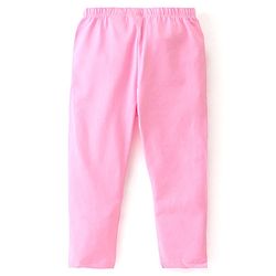 Babyhug Cotton Lycra Full Length Leggings Heart & Butterfly Print Pack of 3 - Multicolour