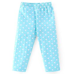 Babyhug Cotton Lycra Full Length Leggings With Floral Print & Polka Dots Print Pack Of 5 - Multicolour