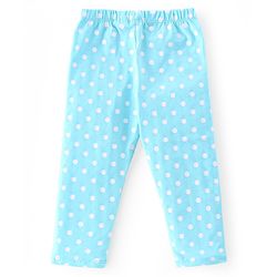 Babyhug Cotton Lycra Full Length Leggings With Floral Print & Polka Dots Print Pack Of 5 - Multicolour