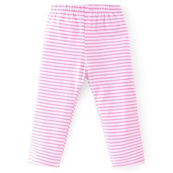 Babyhug Cotton Lycra Full Length Leggings With Floral Print & Polka Dots Print Pack Of 5 - Multicolour