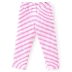 Babyhug Cotton Lycra Full Length Leggings With Floral Print & Polka Dots Print Pack Of 5 - Multicolour