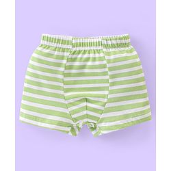 Babyhug 100% Cotton Animal Printed Trunk Pack of 3 - White Blue & Green