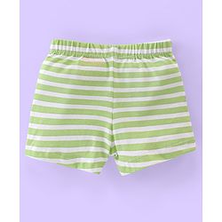 Babyhug 100% Cotton Animal Printed Trunk Pack of 3 - White Blue & Green