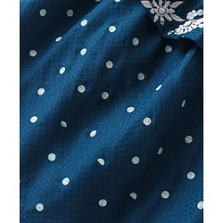 Babyhug Rayon Woven Sleeveless Top With Floral Embroidered- Navy Blue