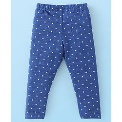 Babyhug Cotton Lycra Knit Full Length Leggings With Strech Floral Print Pack of 3 - Multicolor