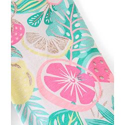 Babyhug Cotton Lycra Full Length Leggings with Floral & Polka Dots Print Pack of 3 - Pink Green & Yellow