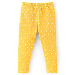 Babyhug Cotton Lycra Knit Full Length Leggings With Strech Floral Print Pack of 3 - Multicolor