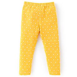 Babyhug Cotton Lycra Knit Full Length Leggings With Strech Floral Print Pack of 3 - Multicolor