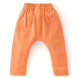 Babyhug Cotton Knit Full Length Diaper Leggings with Striped & Sports Print Pack of 3 - Blue & Orange
