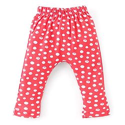 Babyhug Cotton Interlock Knit Full Length Diaper Legging Circle Print Pack of 3 - Multicolor