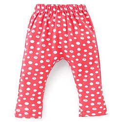 Babyhug Cotton Interlock Knit Full Length Diaper Legging Circle Print Pack of 3 - Multicolor