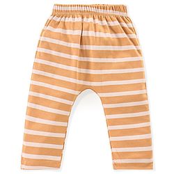 Babyhug Cotton Knit Full Length Diaper Leggings Bear Printed & Striped Pack of 3 - Red & Blue
