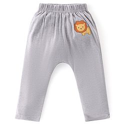 Babyhug Cotton Full Length Diaper Leggings Lion & Stripes Print Pack Of 3- White Yellow & Green
