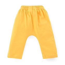 Babyhug Cotton Knit Full Length Diaper Leggings Mushroom Printed Pack of 3 - Pink Yellow & Blue