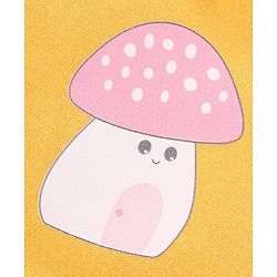 Babyhug Cotton Knit Full Length Diaper Leggings Mushroom Printed Pack of 3 - Pink Yellow & Blue