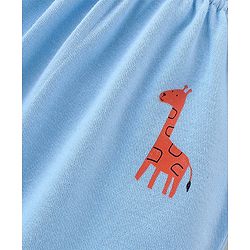 Babyhug Interlock Cotton Knit Stripes & Giraffe Printed Diaper Leggings Pack of 3 - Multicolour