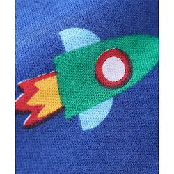 Babyhug Cotton Knit Interlock Full Length Diaper Leggings With Star & Dino Print Pack Of 3 - Yellow Red & Blue