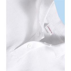 Babyhug Cotton Knit Half Sleeves Polo T-Shirt Solid Color - White