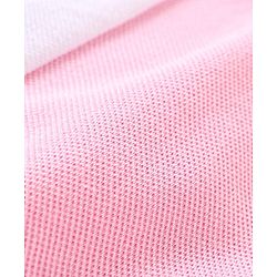 Babyhug 100% Cotton Knit Half Sleeves Cut & Sew Polo T-Shirt with Text Graphics - White Peach & Blue