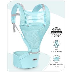Babyhug Breeze 5 in 1  Hip Seat cum Baby Carrier - Green