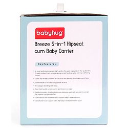 Babyhug Breeze 5 in 1  Hip Seat cum Baby Carrier - Green
