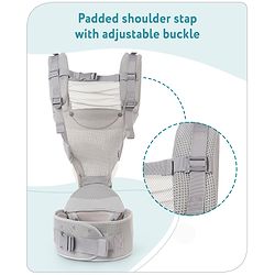 Babyhug Breeze 5 in 1  Hip Seat cum Baby Carrier - Grey