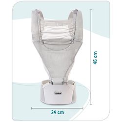 Babyhug Breeze 5 in 1  Hip Seat cum Baby Carrier - Grey