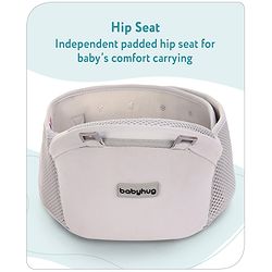 Babyhug Breeze 5 in 1  Hip Seat cum Baby Carrier - Grey