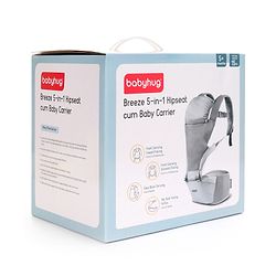 Babyhug Breeze 5 in 1  Hip Seat cum Baby Carrier - Grey