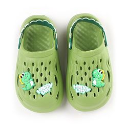 Cute Walk by Babyhug Clogs With Dino Applique - Green