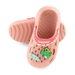 Cute Walk by Babyhug Clogs With Dino Applique - Pink