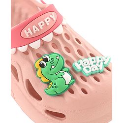 Cute Walk by Babyhug Clogs With Dino Applique - Pink