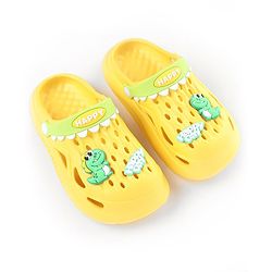 Cute Walk by Babyhug Clogs With Dino Applique - Yellow