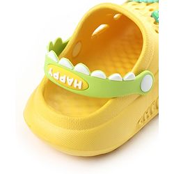 Cute Walk by Babyhug Clogs With Dino Applique - Yellow