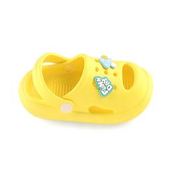 Cute Walk by Babyhug Clogs with Back Strap Bunny Applique Yellow (Gibbitz May Vary)