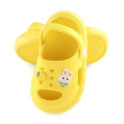 Cute Walk by Babyhug Clogs with Back Strap Bunny Applique Yellow (Gibbitz May Vary)