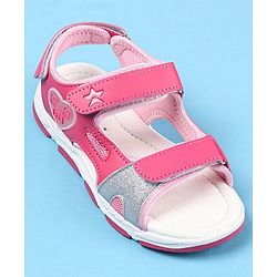 Cute Walk by Babyhug Velcro Closure Sandals - Fuschia