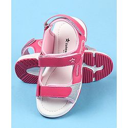 Cute Walk by Babyhug Velcro Closure Sandals - Fuschia