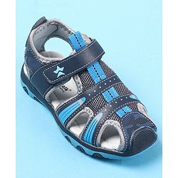 Cute Walk by Babyhug Velcro Closure Sandals - Navy Blue