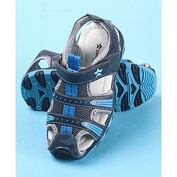 Cute Walk by Babyhug Velcro Closure Sandals - Navy Blue