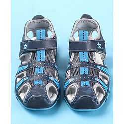 Cute Walk by Babyhug Velcro Closure Sandals - Navy Blue